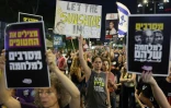 Manifestation d'Israéliens à Tel-Aviv contre le gouvernement de Benjamin Netanyahu et pour la libération des otages retenus à Gaza, le 17 mai 2025
