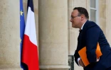 Le nouveau ministre des Solidarités,  Damien Abad, arrive à l'Elysée pour le premier Conseil des ministres du second  quinquennat d'Emmanuel Macron, le 23 mai 2022 à Paris