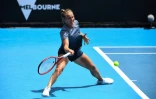 La Française Fiona Ferro lors d'un tournoi de préparation à l'Open d'Australie de tennis, le 31 janvier 2021 à Melbourne