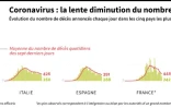 Coronavirus : la lente diminution du nombre de décès