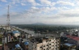 Vue de Mandalay, deuxième ville de Birmanie, le 24 octobre 2024