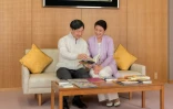 Le futur empereur Naruhito et la future impératrice Masako, le 17 février 2019 dans leur résidence de Tokyo