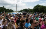 Manifestation anti-avortement près du Mémorial de Lincoln à Washington, le 24 juin 2023