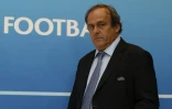 Le président déchu de l'UEFA Michel Platini, lors du tirage au sort de l'Europa League, le 28 août 2015 à Monaco