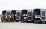 Les dépouilles de 13 militaires américains tués en Afghanistan, lors d'une cérémonie à Dover, le 29 août 20211
