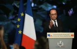 Le président François Hollande lors d'un discours  à le 6 septembre 2016 au consulat français à Ho Chi Minh