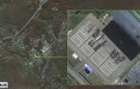 Image satellite d'Airbus Defence and Space diffusée le 18 octobre 2024 par le renseignement sud-coréen, montrant selon lui la base militaire russe d'Ussuriysk où des soldats nord-coréens sont rassemblés sur le terrain d'entraînement