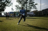 Les rugbymen des Jozi Cats durant l'entraînement le 21 mai 2016 à Johannesburg