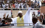 Le nouveau président gambien, Adama Barrow, lors de la fête de son investiture, le 18 février 2017 au stade de l'Indépendance à Bakau, près de Banjul