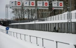 Un corridor frontalier entre l'Estonie et la Russie, le 15 janvier 2026 à Narva, en Estonie