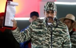Le président vénézuélien Nicolas Maduro, pendant une cérémonie de prestation de serment pour les forces de sécurité le 7 janvier 2025 à Caracas