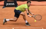 Le Suisse Stanislas Wawrinka au 1er tour du tournoi de Rome le 9 mai 2022 au Foro Italico
