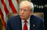 Le président américain Donald Trump lors d'une réunion de son gouvernement à la Maison Blanche, le 30 avril 2025 à Washington