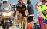 Wout van Aert dans la montée victorieuse du Mont Ventoux lors de la 11e étape du Tour de France à Malaucène, le 7 juillet 2021 