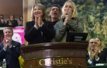 Les comédiens Emmanuelle Beart, Pascal Elbé et  Nathalie Baye lors de la 158e vente des Hospices de Beaune à Beaune (Côte-d'Or), le 18 novembre 2018