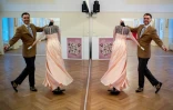 Roman Svabek, un danseur professionnel au Bal de l'Opéra de Vienne, le 5 février 2018