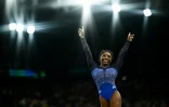 La gymnaste américaine Simone Biles le 1er août 2024 aux JO de Paris, à la Bercy Arena