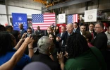 Le président américain Joe Biden après un discours dans un centre de formation professionnel à Accokeek, Maryland (est), le 19 avril 2023