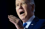 Joe Biden lors d'un discours Ă Manassas, en Virginie (est des Etats-Unis), le 23 janvier 2024