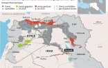 Le groupe EI en Syrie et en Irak