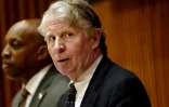 Le procureur d'Etat de Manhattan, Cyrus Vance, lors d'une conférence de presse à New York, le 15 février 2020