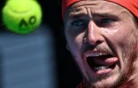 Alexander Zverev en quart de finale de l'Open d'Australie, à Melbourne le 21 janvier 2025. 