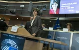Sylvie Goulard lors de son audition au parlement européen le 10 octobre 2019 à Bruxelles