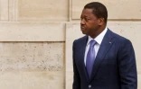 Le président du Togo Faure Gnassingbé à l'Elysée à Paris le 9 avril 2021