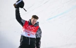 L'Américain Shaun White après le dernier run de sa carrière, le 11 février 2022 aux Jeux olympiques de Pékin