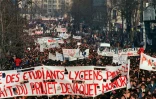 Manifestation contre le projet de réforme de l'université d'Alain Devaquet, le 4 décembre 1986 à Paris