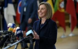 Federica Mogherini à Bruxelles le 9 mars 2017