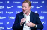 Le nouvel entraîneur de Barcelone, le Néerlandais Ronald Koeman, lors de sa présentation officielle au Camp nou, le 19 août 2020