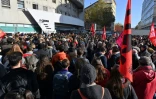 Manifestation d'étudiants devant le Crous de Lyon, le 12 novembre 2019