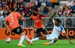 Le défenseur de Lorient Bamo Méité (c) contre Strasbourg, le 3 juin 2023 à Lorient