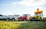 Des 2CV rassemblés à Postojna en Slovénie, le 30 juillet 2025 