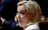 La présidente du groupe RN à l'Assemblée nationale, Marine Le Pen, le 20 juin 2023 à Paris