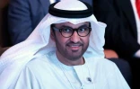 Sultan al-Jaber, patron du géant pétrolier émirati ADNOC, le 10 mai 2023 à Abu Dhabi