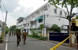 Vue datant du 28 avril 2019 d'une maison de Colombo où habitaient deux frères impliqués dans les attentats suicides du dimanche de Pâques au Sri Lanka