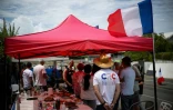 Des habitants participent à la fête de la citoyenneté dans le quartier de Magenta, à Nouméa, en Nouvelle-Calédonie, le 24 septembre 2024