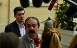 Le leader de la CGT Philippe Martinez, le 29 juin 2016 Ă Matignon