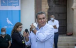 Aziz Akhannouch, président du parti d'opposition libéral RNI, en campagne électorale à Rabat, le 2 septembre 2021