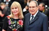 Robert Hossein et sa femme Candice Patou à Cannes en 2018