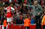 Arsène Wenger, le 10 septembre 2016 avec Francis Coquelin
