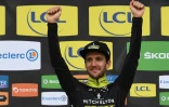 Le coureur de la Mitchelton Simon Yates vainqueur de la 5e étape de Paris-Nice à Barbentane, le 14 mars 2019

