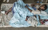 Une jeune femme se remet de ses blessures, le 22 novembre 2020 Ă Humera, en Ethiopie