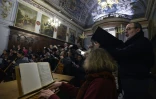 Chanteurs et musiciens interprêtent une cantate de Bach le 7 février 2016 à l'église Saint-Exupère, à Toulouse