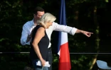 Marine Le Pen et Jordan Bardella, président du RN, à "La fête champêtre" organisée par le parti d'extrême droite à Liévin, 4 juillet 2026