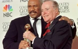 Ving Rhames (G) et Jack Lemmon aux Golden Globes, le 17 janvier 1998