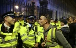 Des partisans du Pro-Brexit affrontent la police  devant Downing Street à Londres le 29 mars 2019