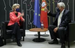 La présidente de la Commission européenne Ursula von der Leyen et le Premier ministre portugais Antonio Costa, à Lisbonne le 16 juin 2021